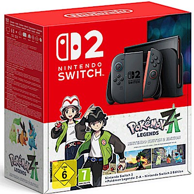 NSW2   Konsole  Black Pokemon Legenden Z-A Bdl.  Switch 2 + Download-Code