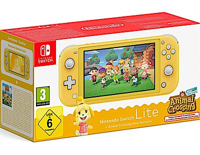 Switch   Konsole  Lite  Animal Crossing NH  Gelb  New Horizon
