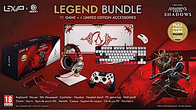 PC Gaming Set "AC Shadows" Mouse/Keyb./Mat  incl. Assassins Creed Shadows PC Vollversion Mouse + Keyboard + Mousepad