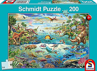 Entdecke die Dinosaurier, 200 Teile - Kinderpuzzle