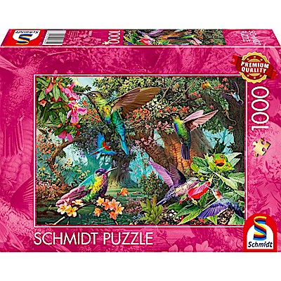 Puzzle - Farbenspiel der Kolibris (1000 Teile)