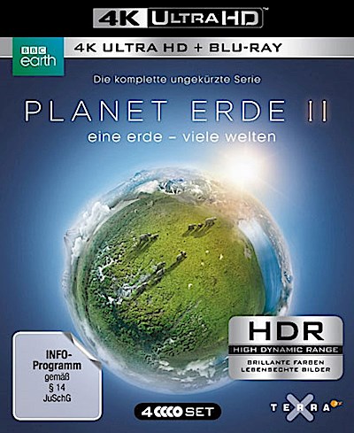 Planet Erde: eine erde - viele welten 4K. Tl.2, 4 UHD-Blu-ray