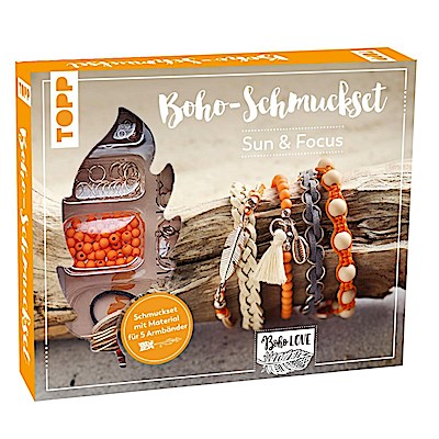 Boho-Schmuckset Sun & Focus (Orange)