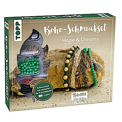 Boho-Schmuckset Hope & Dreams (Grün)
