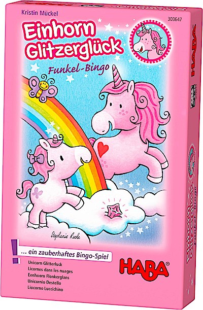 Einhorn Glitzerglück - Funkel-Bingo (Kinderspiel)