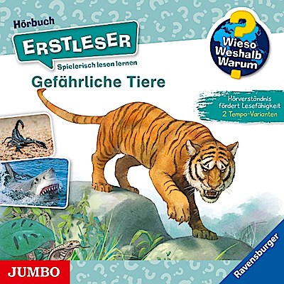 Wieso? Weshalb? Warum?Erstleser:Gefährliche Tiere, 1 Audio-CD