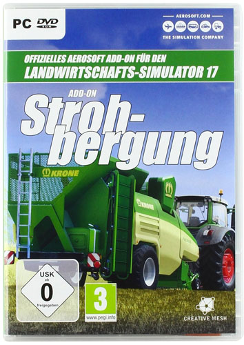 Strohbergung, AddOn zum Landwirtschaftssimulator 2017, 1 DVD-ROM