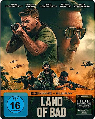 Land of Bad, 1 4K UHD-Blu-ray + 1 Blu-ray (Limited Steelbook)