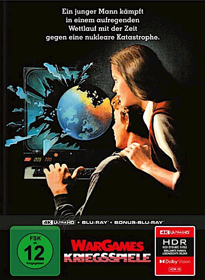 WarGames - Kriegsspiele, 1 4K UHD-Blu-ray + 2 Blu-ray (Limitiertes Mediabook)