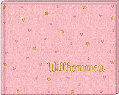 BabyGlück: Babyalbum Willkommen, rosa (BabyGlück)