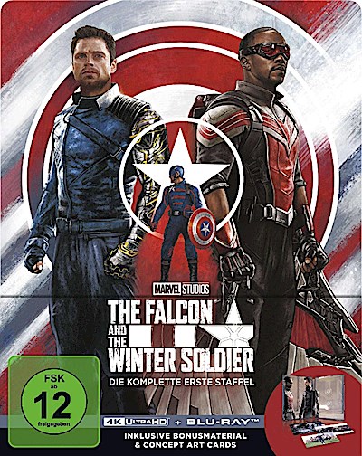 The Falcon and the Winter Soldier. Staffel.1, 2 4K UHD-Blu-ray + 2 Blu-ray (Limited Steelbook)