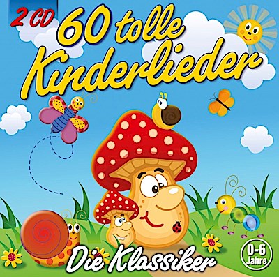 60 Tolle Kinderlieder, 2 Audio-CDs, 2 Audio-CD