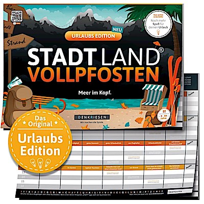 DENKRIESEN - STADT LAND VOLLPFOSTEN® - URLAUBS EDITION - "Meer im Kopf." - A4