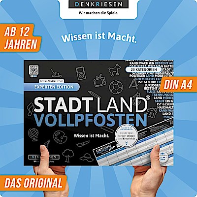 DENKRIESEN - STADT LAND VOLLPFOSTEN® - EXPERTEN EDITION - "Wissen ist Macht." - A4