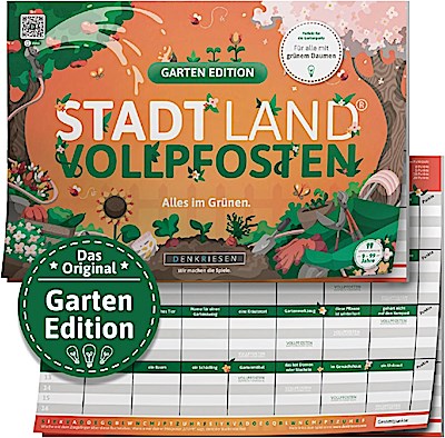 DENKRIESEN - STADT LAND VOLLPFOSTEN® - GARTEN EDITION - "Alles im Grünen." - A4