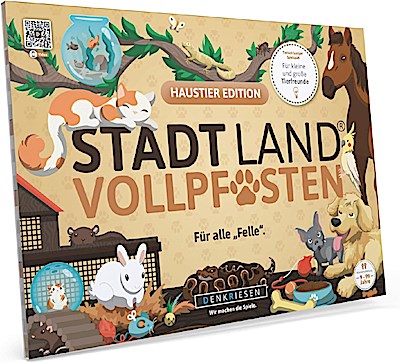DENKRIESEN - STADT LAND VOLLPFOSTEN® - HAUSTIER EDITION - "Für alle "Felle"." - A4