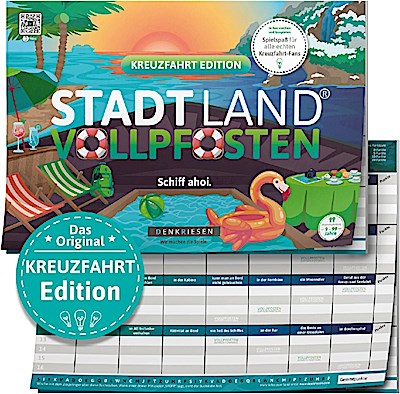 DENKRIESEN - STADT LAND VOLLPFOSTEN® - KREUZFAHRT EDITION - "Schiff ahoi!" - A4