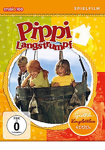 Pippi Langstrumpf - Spielfilm Komplettbox [4 DVDs, SOFTBOX]