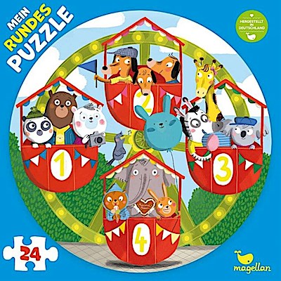 Mein rundes Puzzle - Auf dem Riesenrad (Kinderpuzzle)