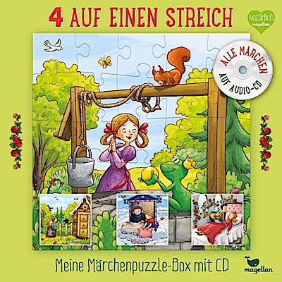 4 auf einen Streich - Meine Märchenpuzzle-Box (Kinderpuzzle)