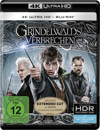Phantastische Tierwesen #2 (UHD+BR) Grindelwalds Verbrechen, 2 Disc