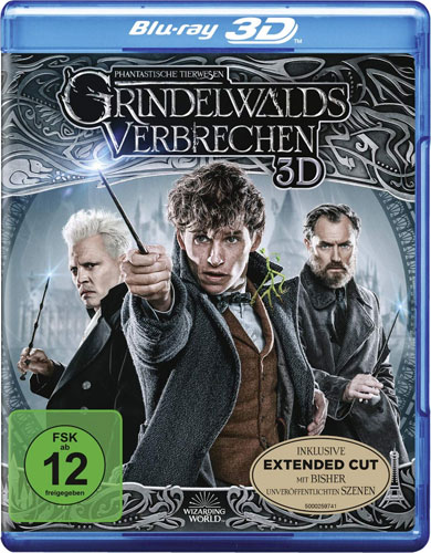 Phantastische Tierwesen: Grindelwalds Verbrechen 3D, 1 Blu-ray