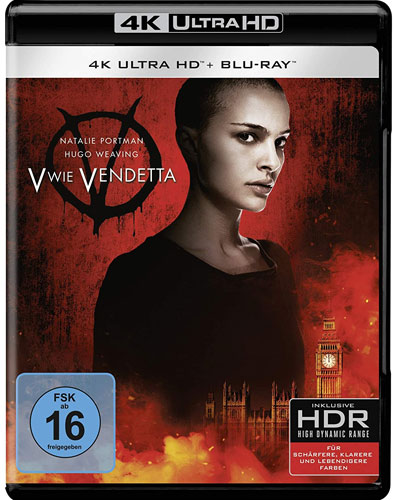 V wie Vendetta (UHD+BR) 2Disc Min: 116/DD5.1/WS  4K Ultra *Replenishm.