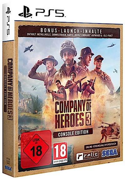 Company of Heroes 3  PS-5  Launch Ed. MetalCase  erfordert Internet