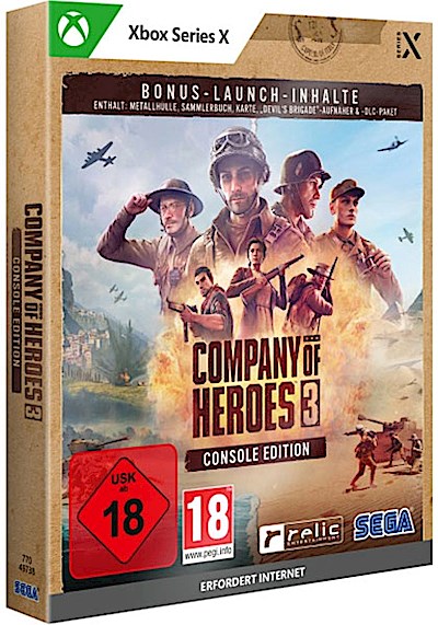 Company of Heroes 3  XBSX  Launch Ed. MetalCase  erfordert Internet