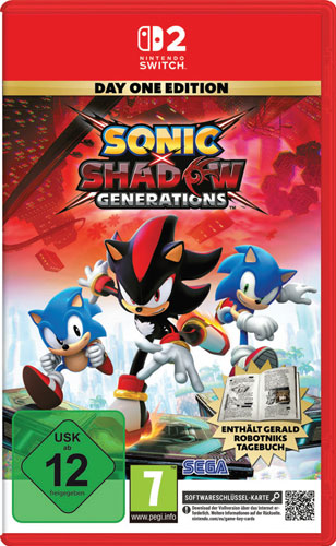 Sonic x Shadow Generations D1  NSW2  SSK  Software-Schlüssel-Karte