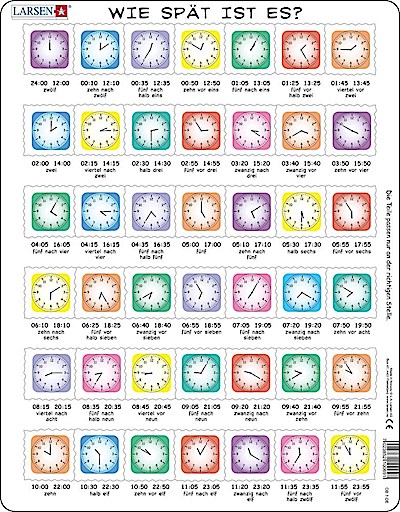 Wie spät ist es? (Kinderpuzzle)