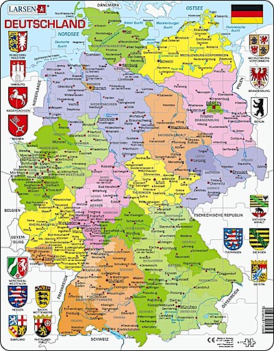 Deutschland (politisch) (Kinderpuzzle)