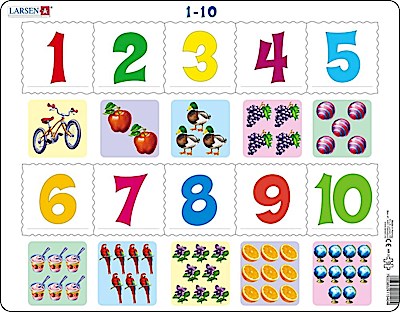 Zählen 1-10 (Kinderpuzzle)