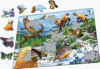 Puzzle - Tiere der Alpen