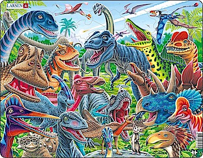 Puzzle - Dinosaurier (Selfie/Gruppenbild)