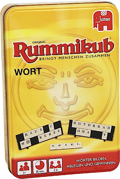 Original Rummikub WORT Kompakt in Metalldose