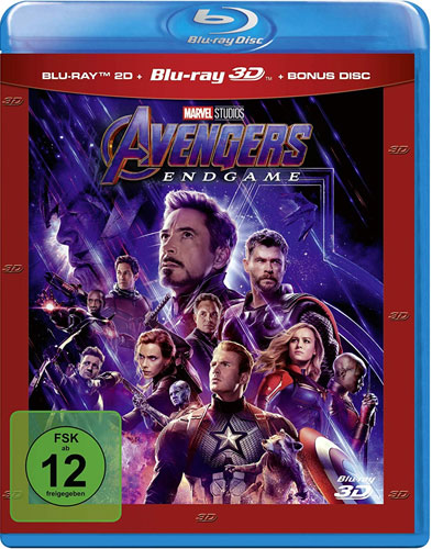 Avengers: Endgame (BR) 3D/2D Min: 182/DD5.1/WS  3Disc, ersetzt LE