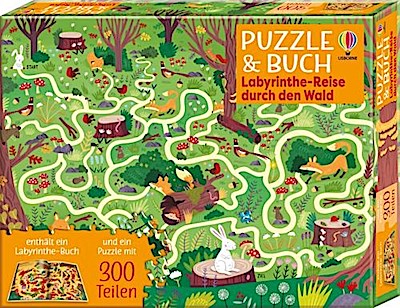 Puzzle & Buch: Labyrinthe-Reise durch den Wald