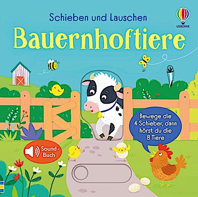 Schieben und Lauschen: Bauernhoftiere