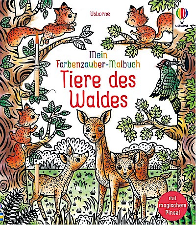 Mein Farbenzauber-Malbuch: Tiere des Waldes