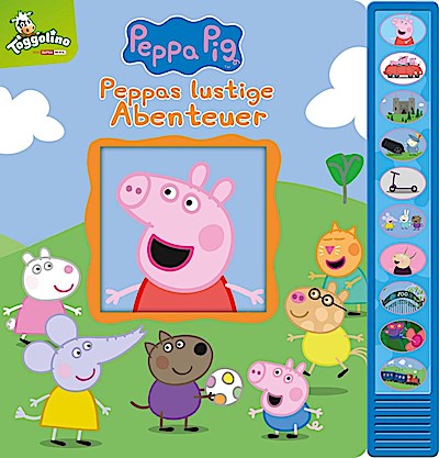 Peppa Pig - Peppas lustige Abenteuer - Vorlese-Pappbilderbuch mit 10 fröhlichen Geräuschen