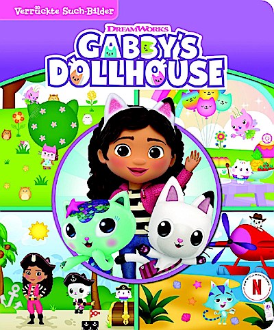 Gabby’s Dollhouse - Verrückte Such-Bilder - Wimmelbuch - Pappbilderbuch mit wattiertem Umschlag