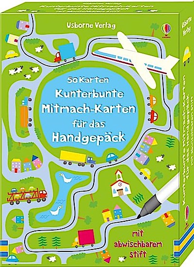 Kunterbunte Mitmach-Karten für das Handgepäck