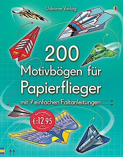 200 Motivbögen für Papierflieger