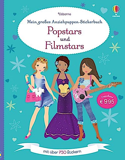 Mein großes Anziehpuppen-Stickerbuch: Popstars und Filmstars