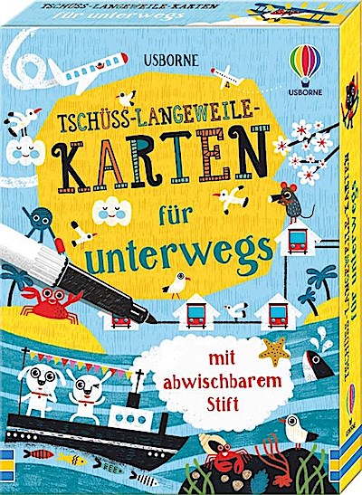 Tschüss-Langeweile-Karten für unterwegs