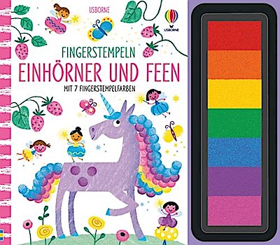 Fingerstempeln: Einhörner und Feen