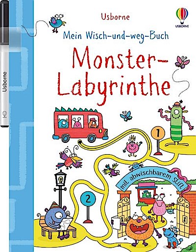 Mein Wisch-und-weg-Buch: Monster-Labyrinthe