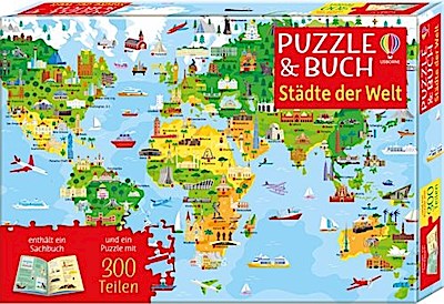 Puzzle & Buch: Städte der Welt