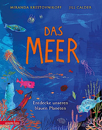 Das Meer - Wichtige Themen: Artenvielfalt und Naturschutz in einem extragroßen Buch mit Neonfarbe auf dem Cover